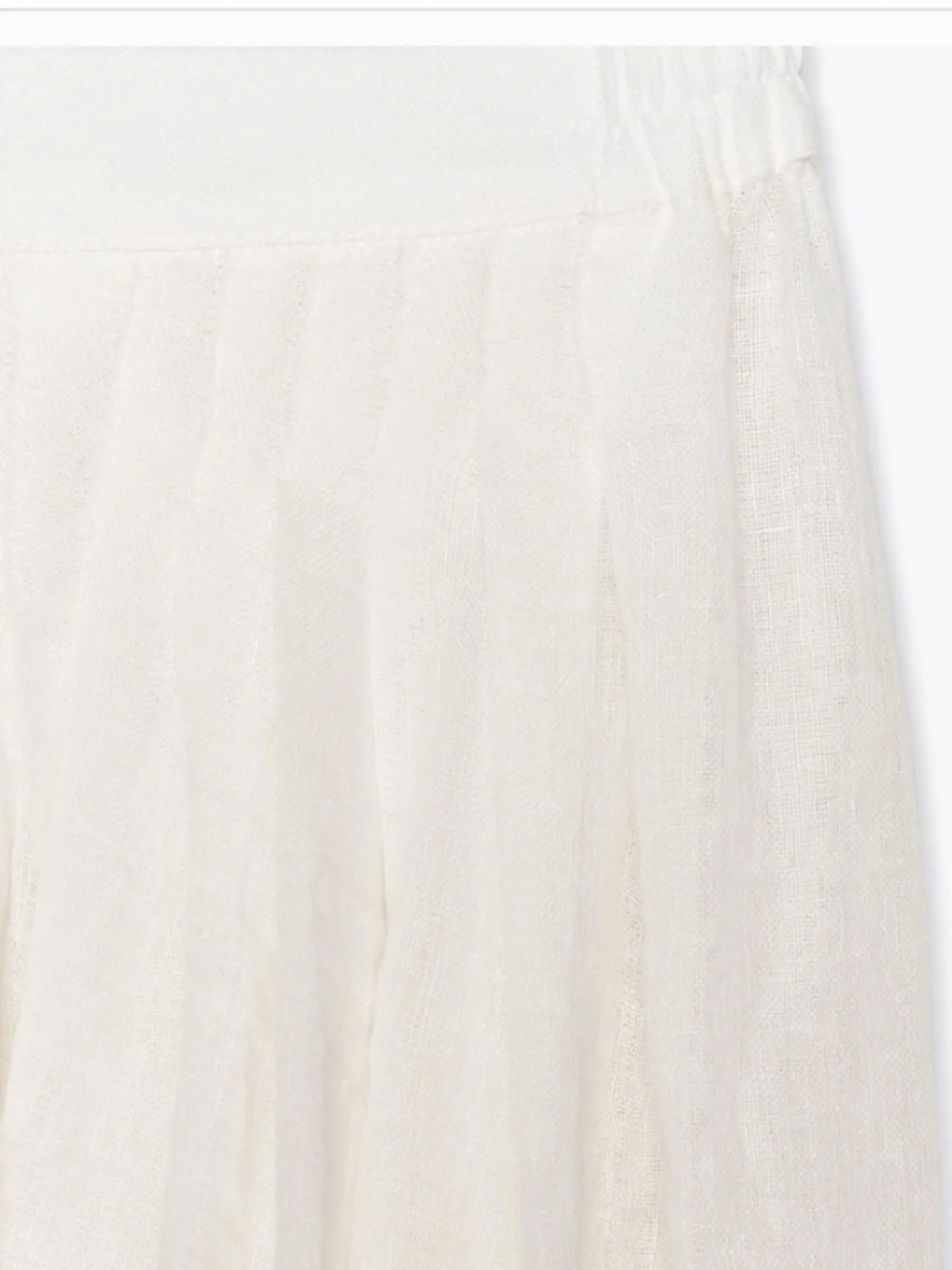 Zara NWT ZW Collection ecru white linen balloon pants 3071/048